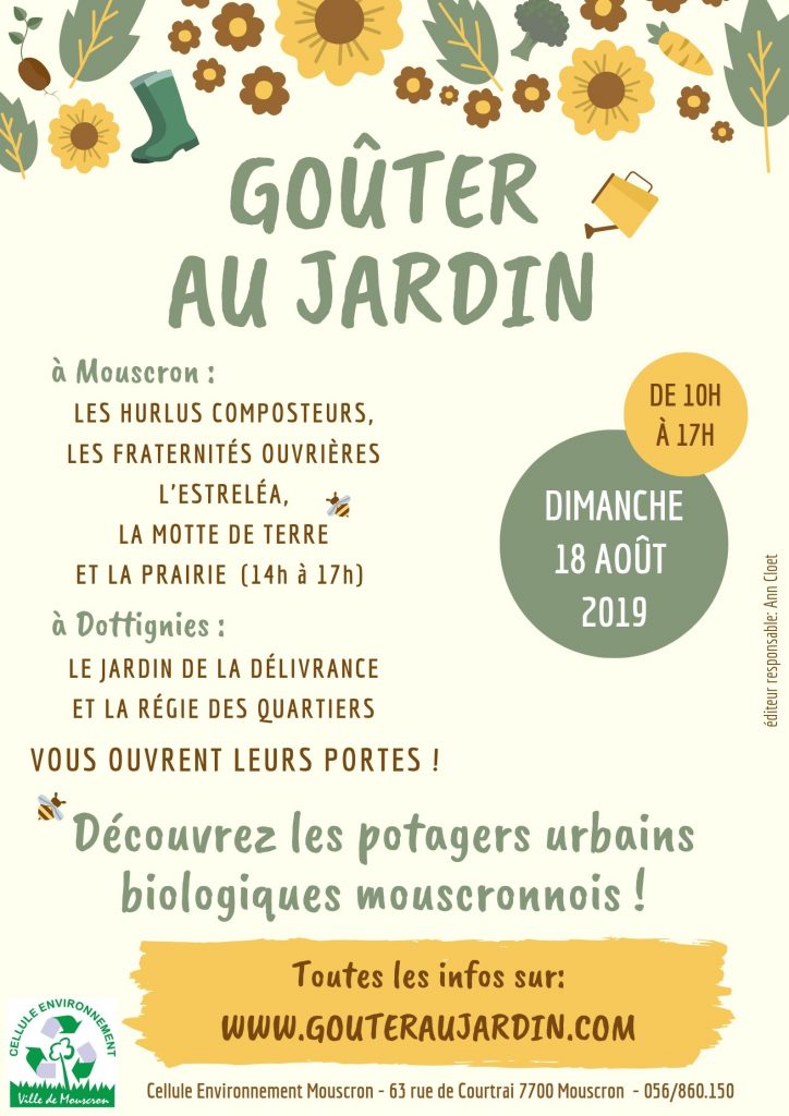 Affiche gouter au jardin 2019