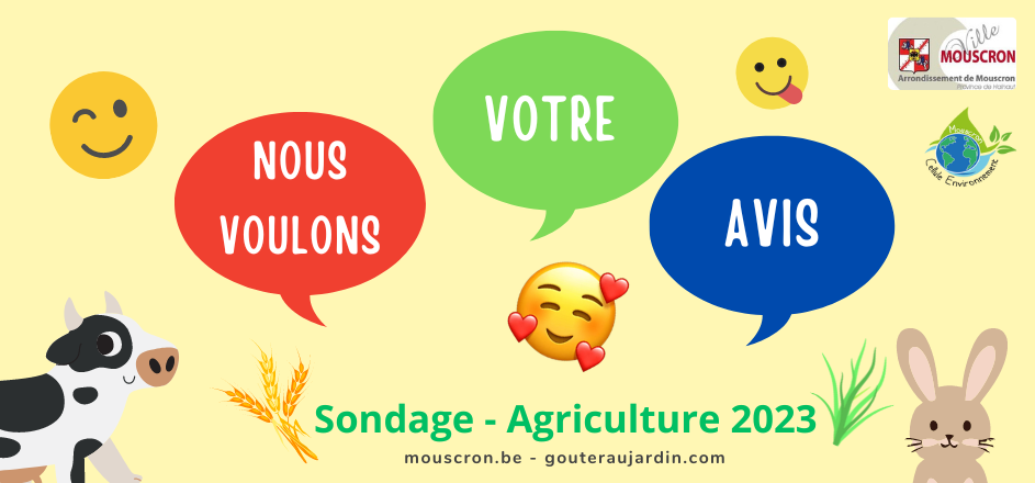 Sondage agriculture urbaine mouscron